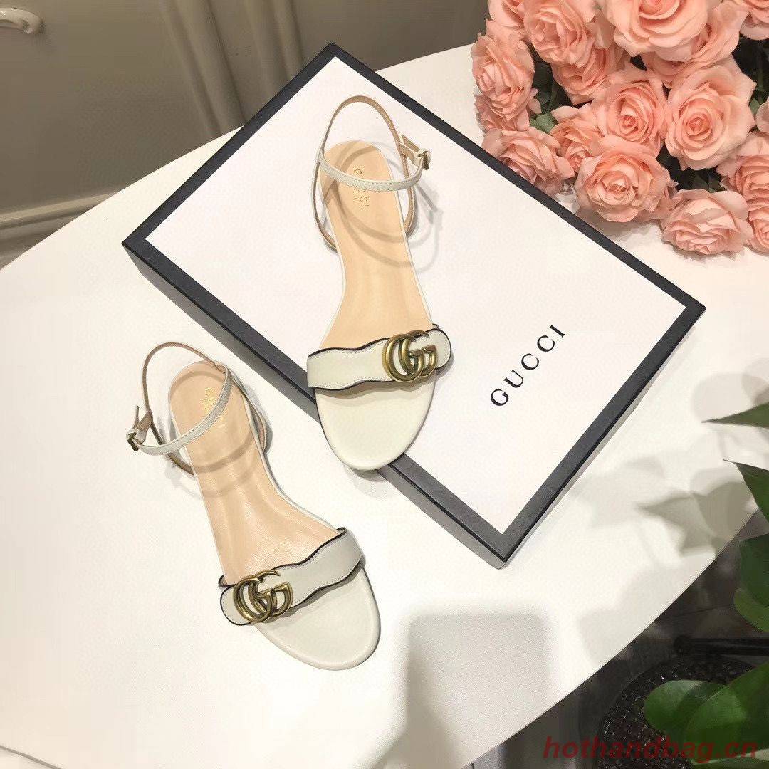 Gucci Sandals Shoes 1CM 7CM 10CM Heels GG6326 White