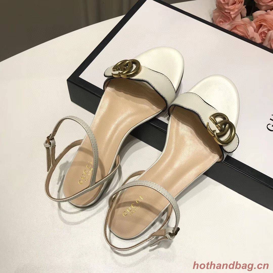 Gucci Sandals Shoes 1CM 7CM 10CM Heels GG6326 White