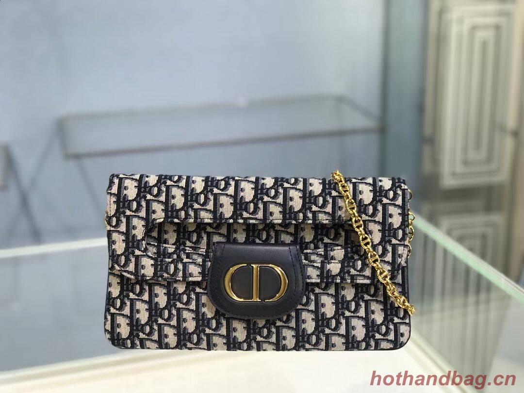 DIOR MEDIUM DIORDOUBLE BAG Oblique Canvas M8641U