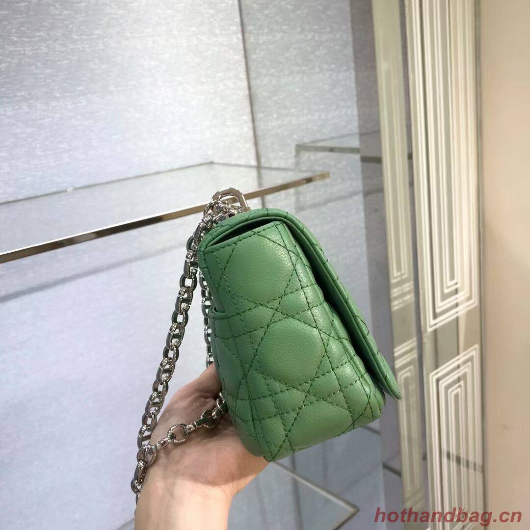 Dior SMALL DIOR CARO BAG Soft Cannage Calfskin M9241 green