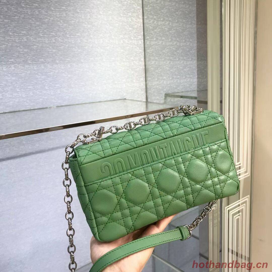 Dior SMALL DIOR CARO BAG Soft Cannage Calfskin M9241 green