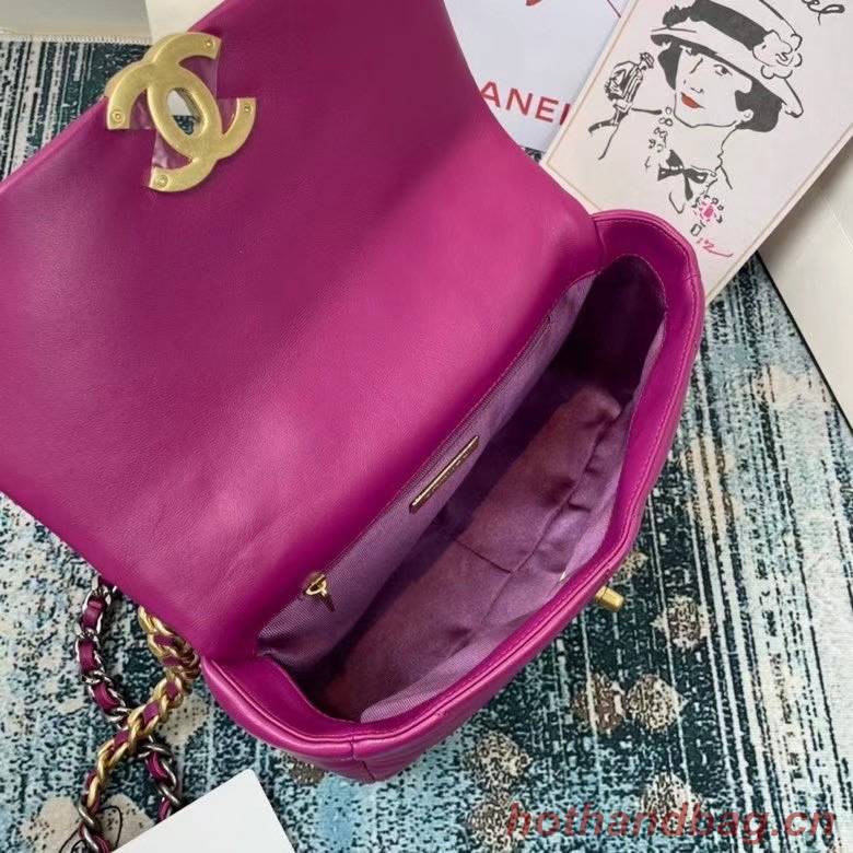 Chanel 19 flap bag AS1160 AS1161 AS1162 purple