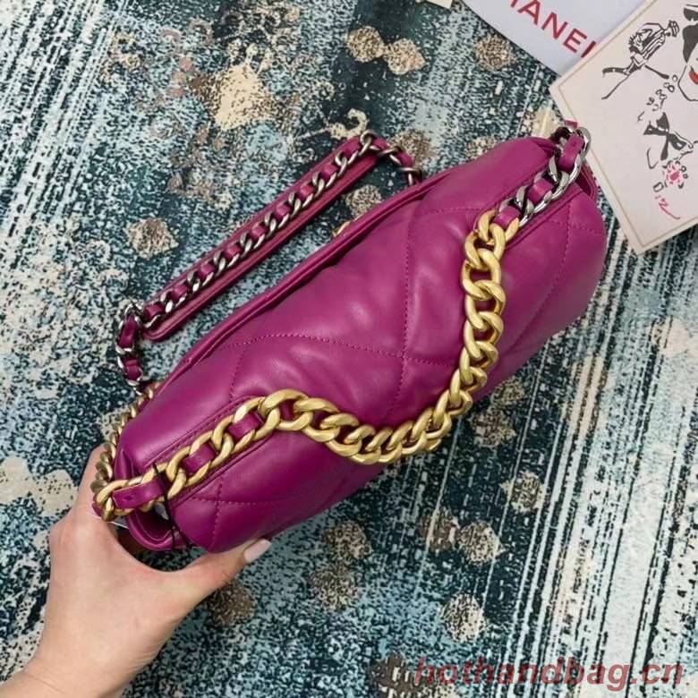 Chanel 19 flap bag AS1160 AS1161 AS1162 purple