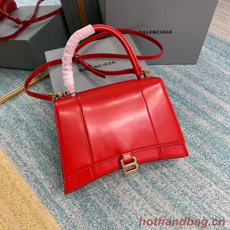 Balenciaga HOURGLASS MEDIUM TOP HANDLE BAG B108892 red