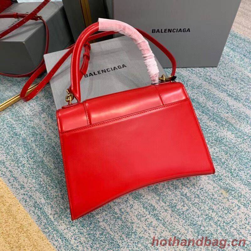 Balenciaga HOURGLASS MEDIUM TOP HANDLE BAG B108892 red