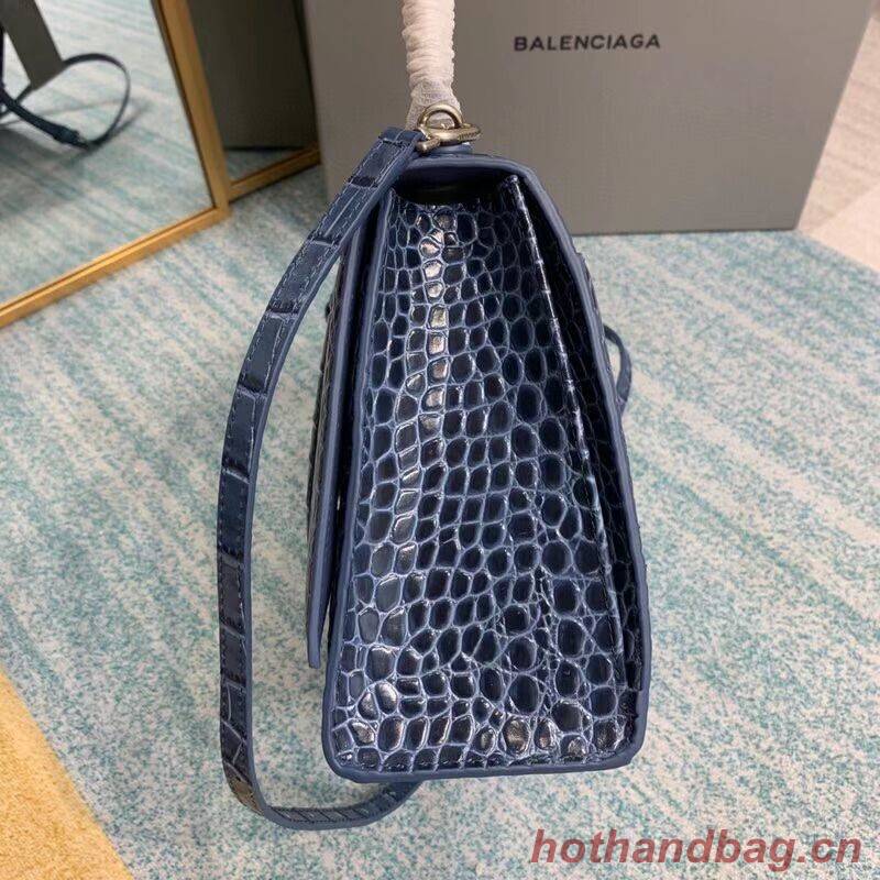 Balenciaga HOURGLASS MEDIUM TOP HANDLE BAG B108892E blue