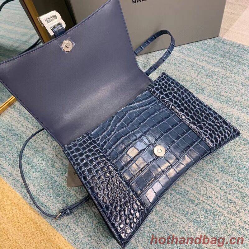 Balenciaga HOURGLASS MEDIUM TOP HANDLE BAG B108892E blue