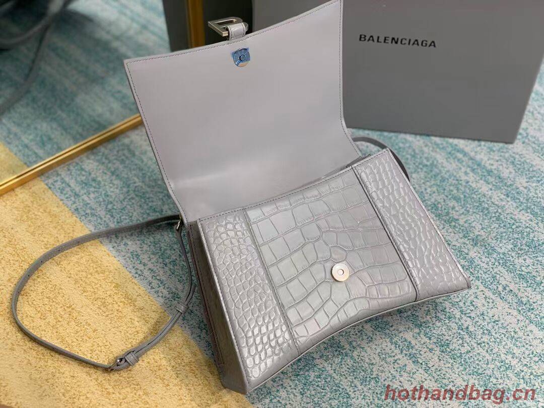 Balenciaga HOURGLASS MEDIUM TOP HANDLE BAG B108892E grey