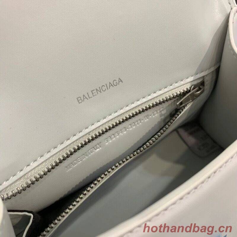 Balenciaga HOURGLASS SMALL TOP HANDLE BAG B108895-1 white