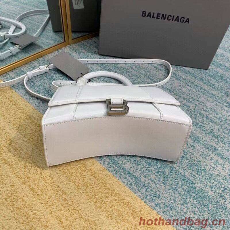 Balenciaga HOURGLASS SMALL TOP HANDLE BAG B108895-1 white