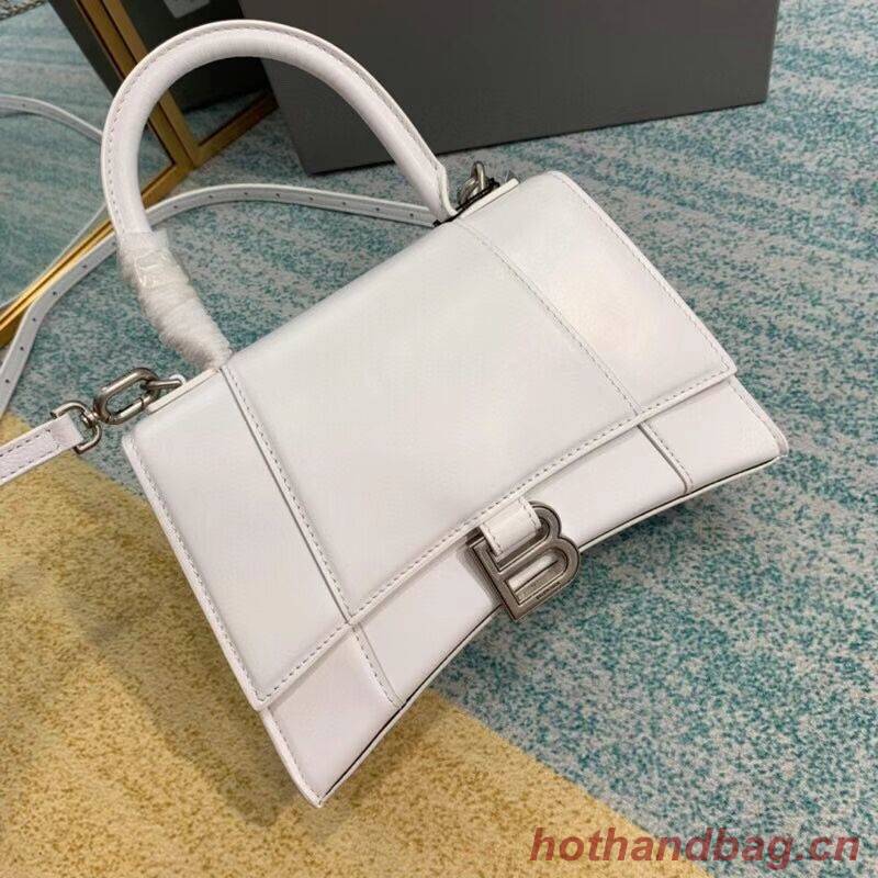 Balenciaga HOURGLASS SMALL TOP HANDLE BAG B108895-1 white