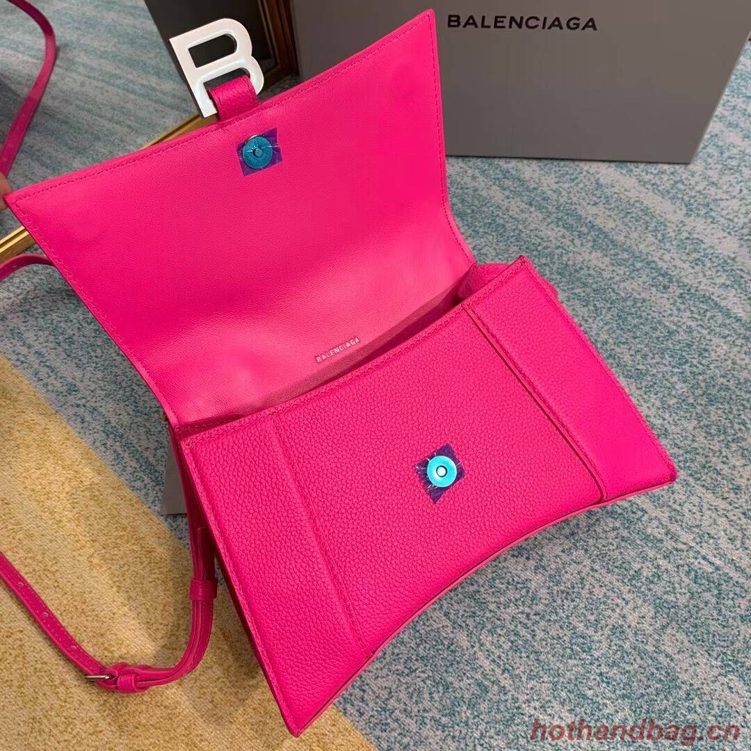 Balenciaga HOURGLASS SMALL TOP HANDLE BAG B108895 neon pink