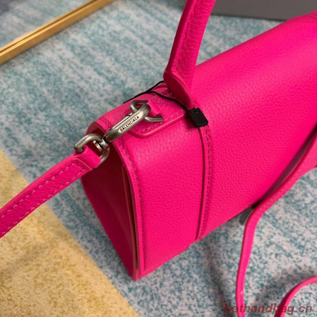 Balenciaga HOURGLASS SMALL TOP HANDLE BAG B108895 neon pink