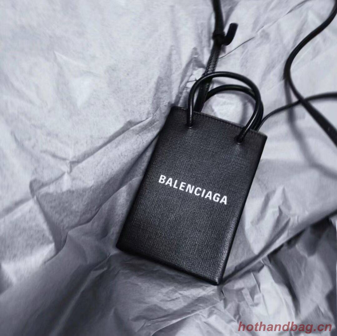 Balenciaga Original Leather Mini Shopper Bag B152865 black