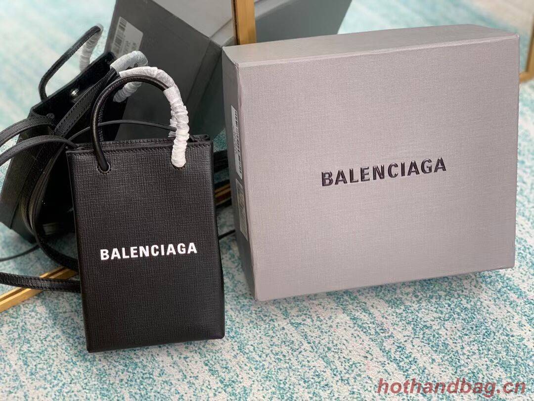 Balenciaga Original Leather Mini Shopper Bag B152865 black