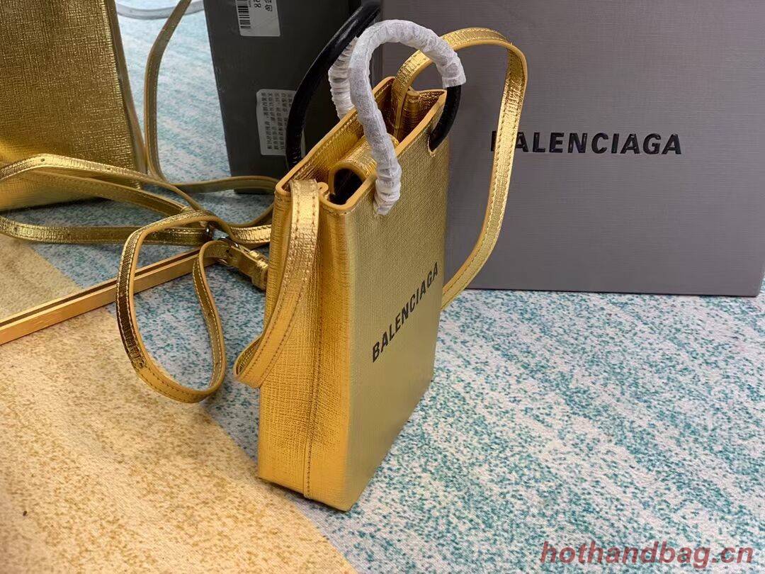 Balenciaga Original Leather Mini Shopper Bag B152865 gold