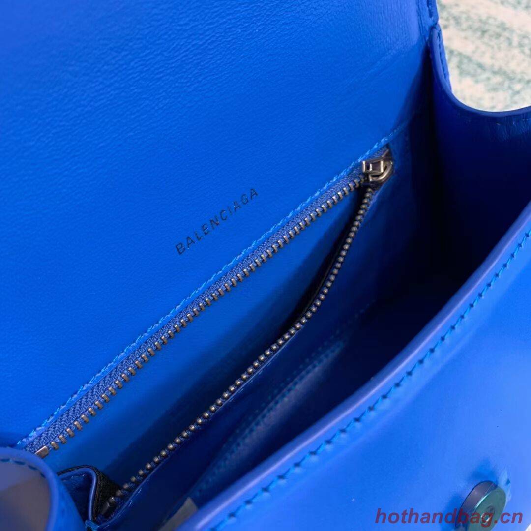 Balenciaga HOURGLASS SMALL TOP HANDLE BAG B108895-1 blue