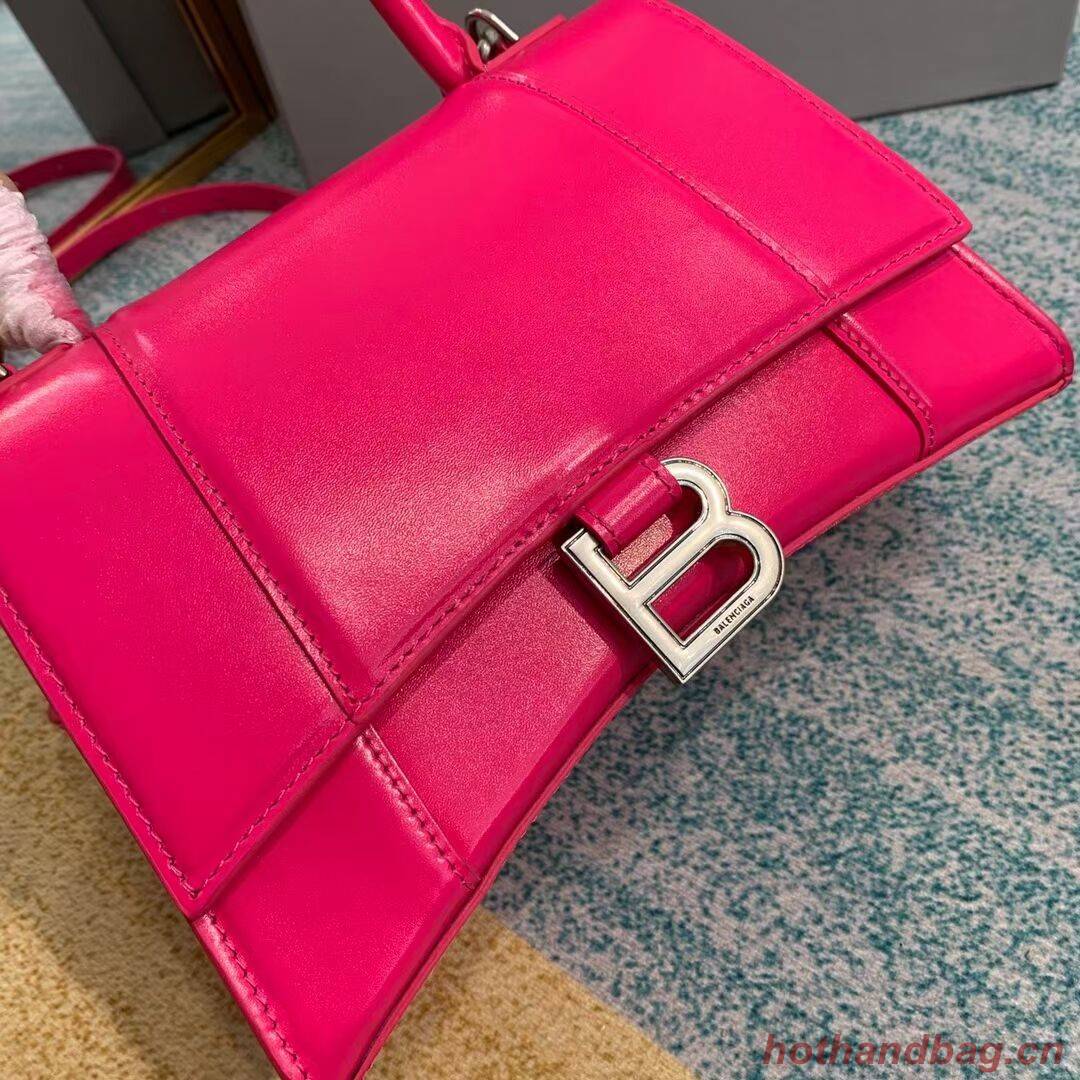 Balenciaga HOURGLASS SMALL TOP HANDLE BAG B108895-1 neon pink