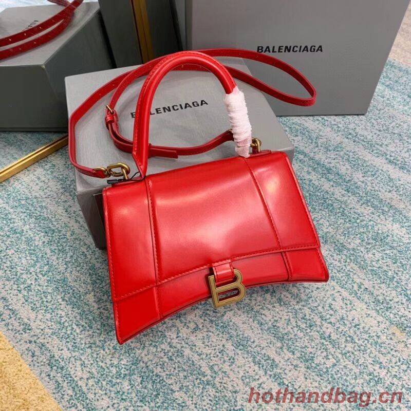 Balenciaga HOURGLASS SMALL TOP HANDLE BAG B108895-1 red 