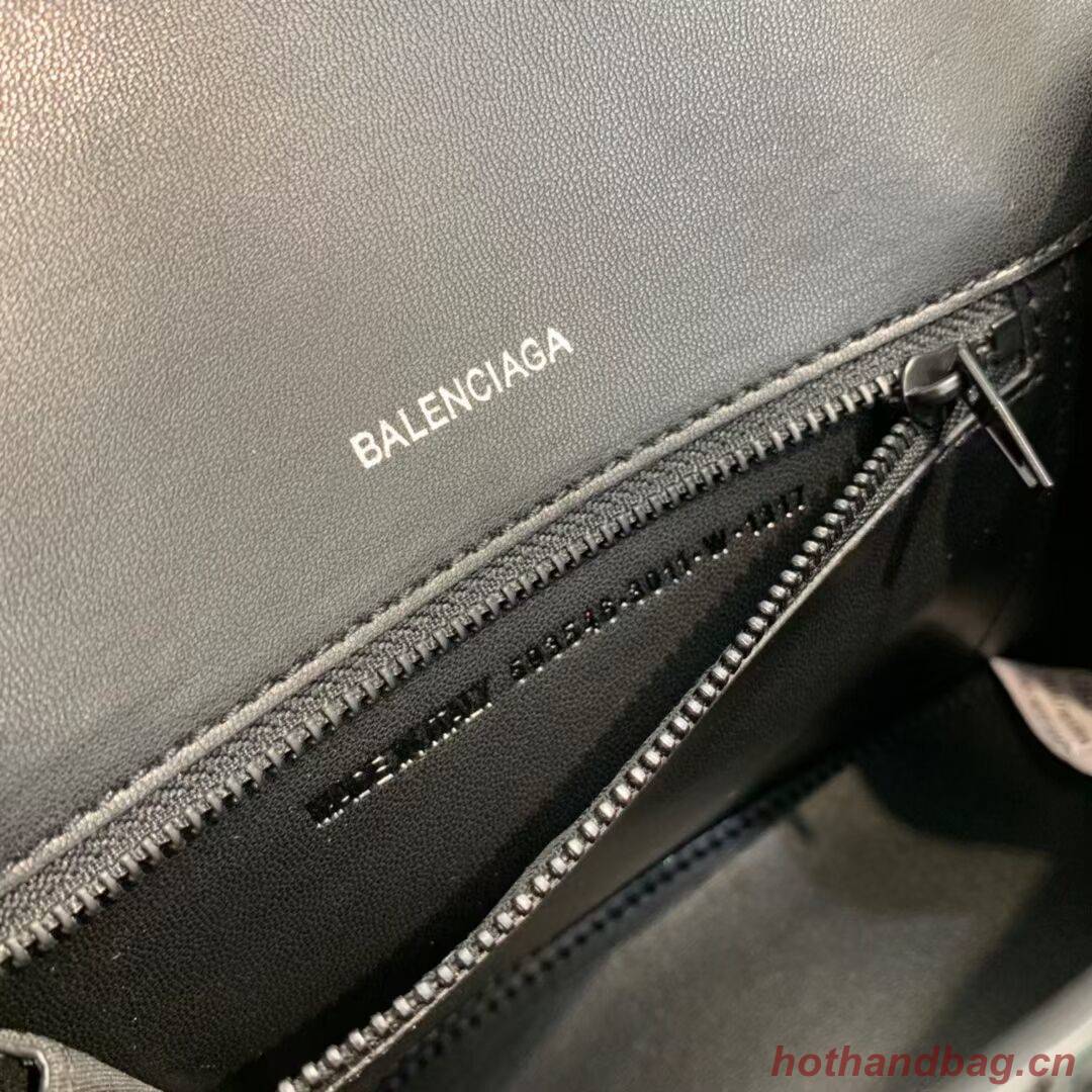 Balenciaga HOURGLASS SMALL TOP HANDLE BAG crocodile embossed calfskin B108895F