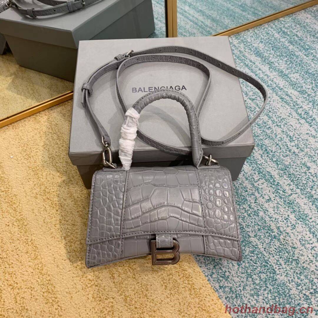 Balenciaga Hourglass XS Top Handle Bag 28331S grey