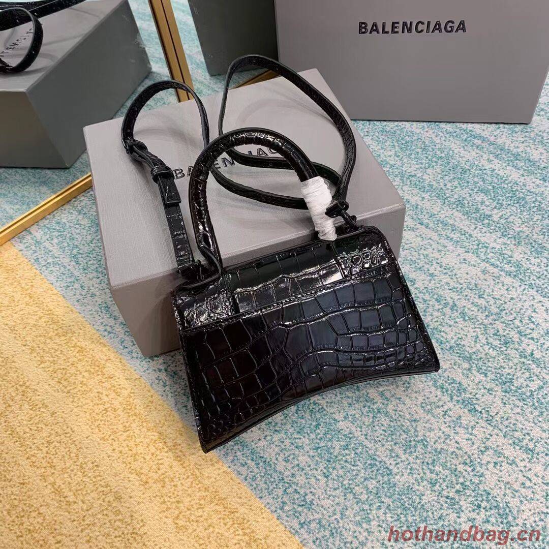 Balenciaga Hourglass XS Top Handle Bag 28331SF black