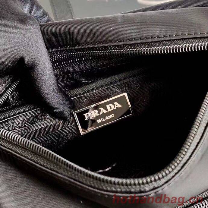 Prada Re-Nylon and Saffiano leather shoulder bag BD8994 black