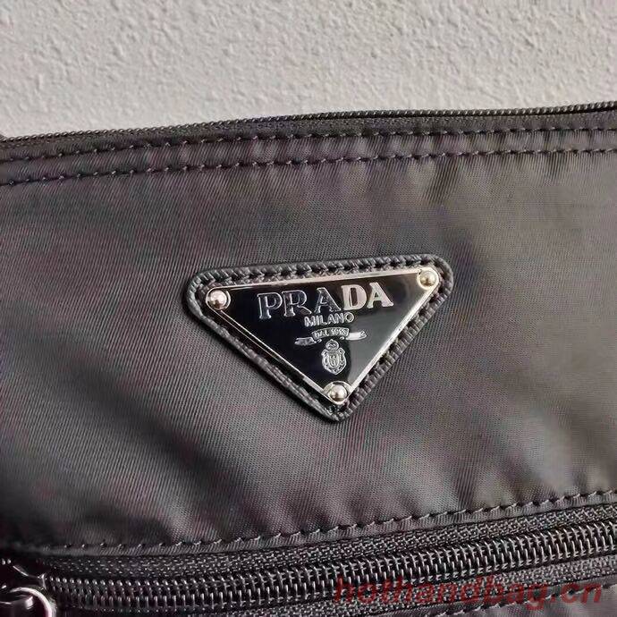 Prada Re-Nylon and Saffiano leather shoulder bag VA0716 black