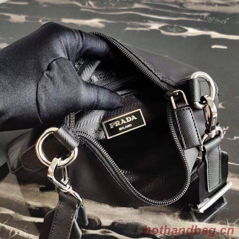 Prada Re-Nylon and Saffiano leather shoulder bag VA0716 black