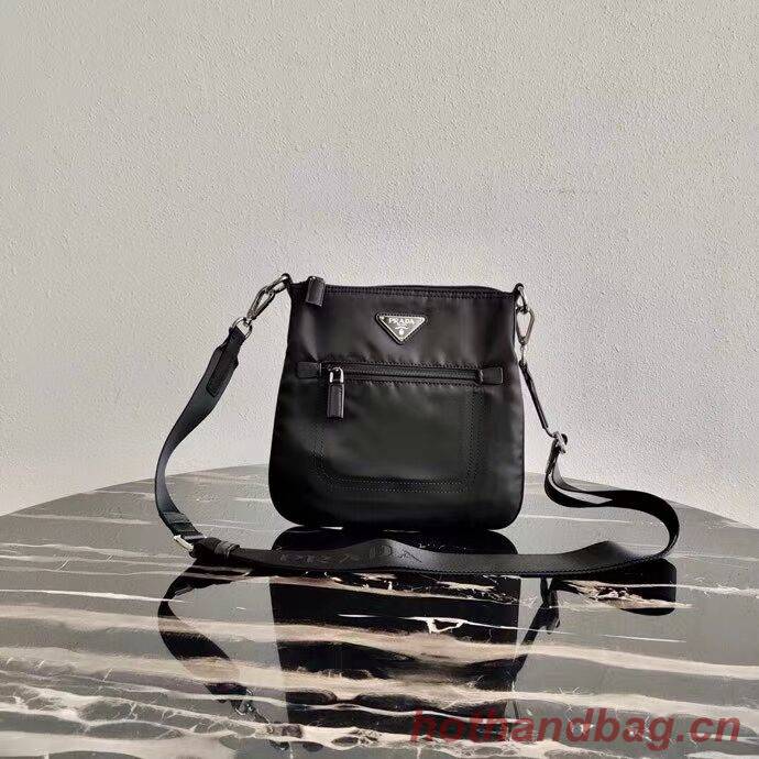 Prada Re-Nylon and Saffiano leather shoulder bag VA0716 black