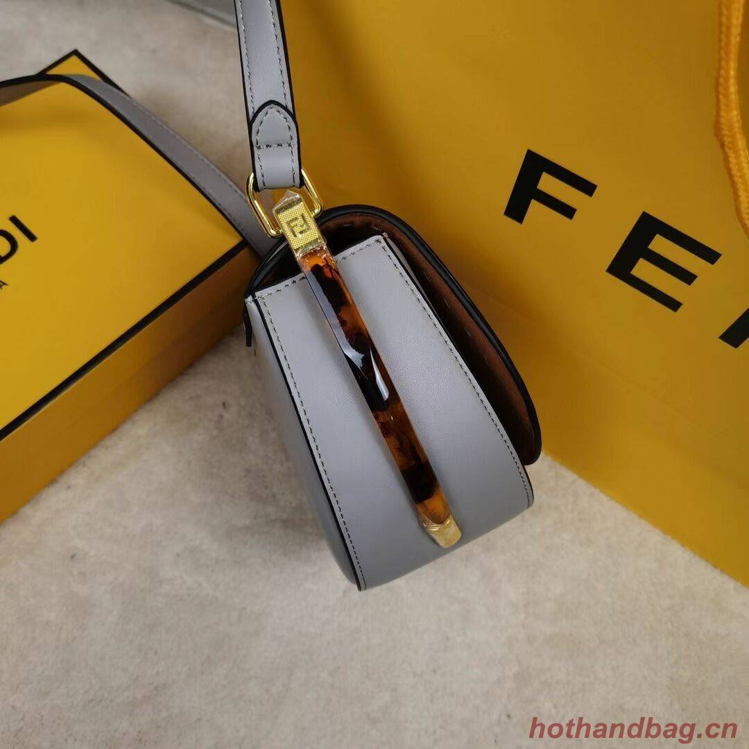 FENDI MOONLIGHT leather bag 8BT346A grey