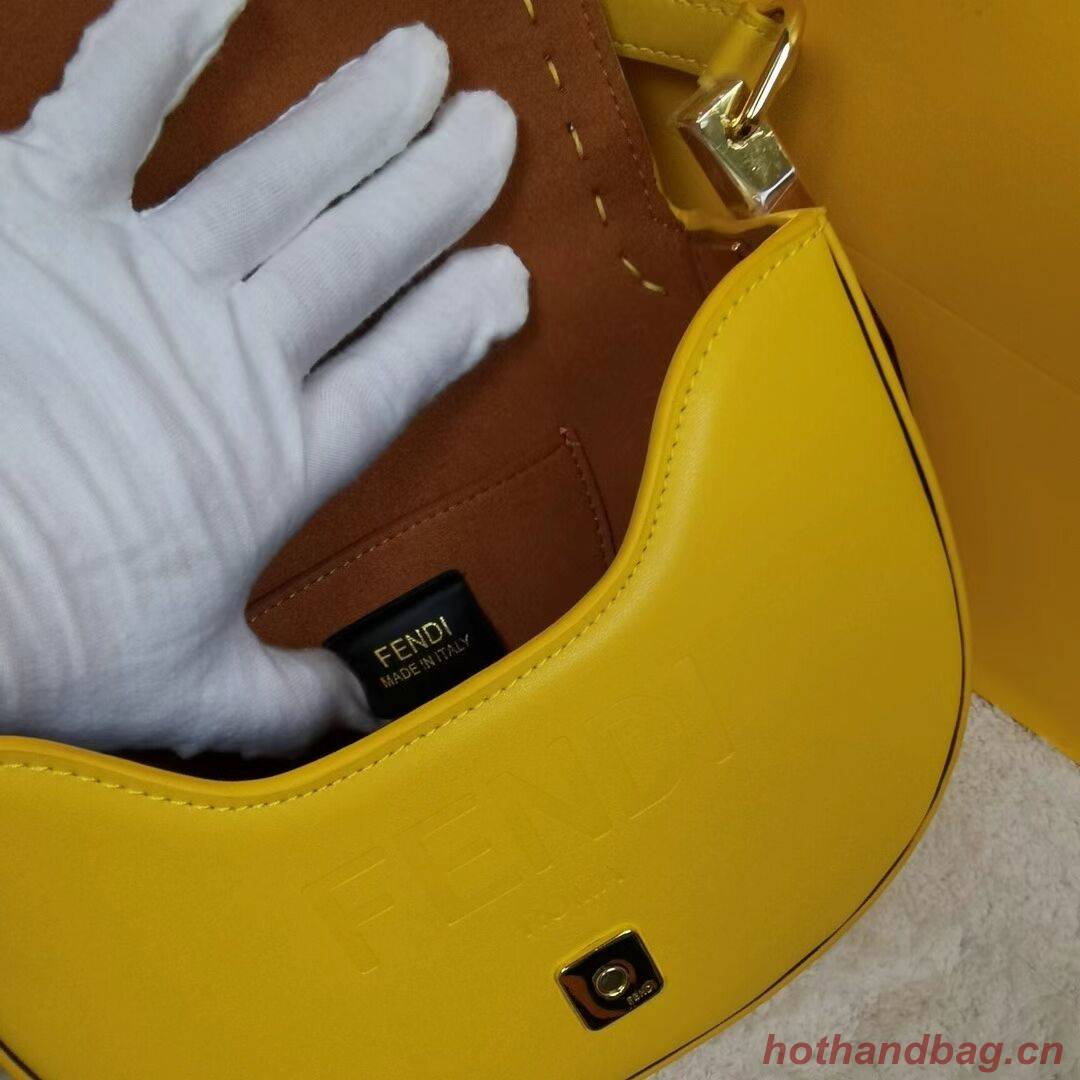 FENDI MOONLIGHT leather bag 8BT346A yellow