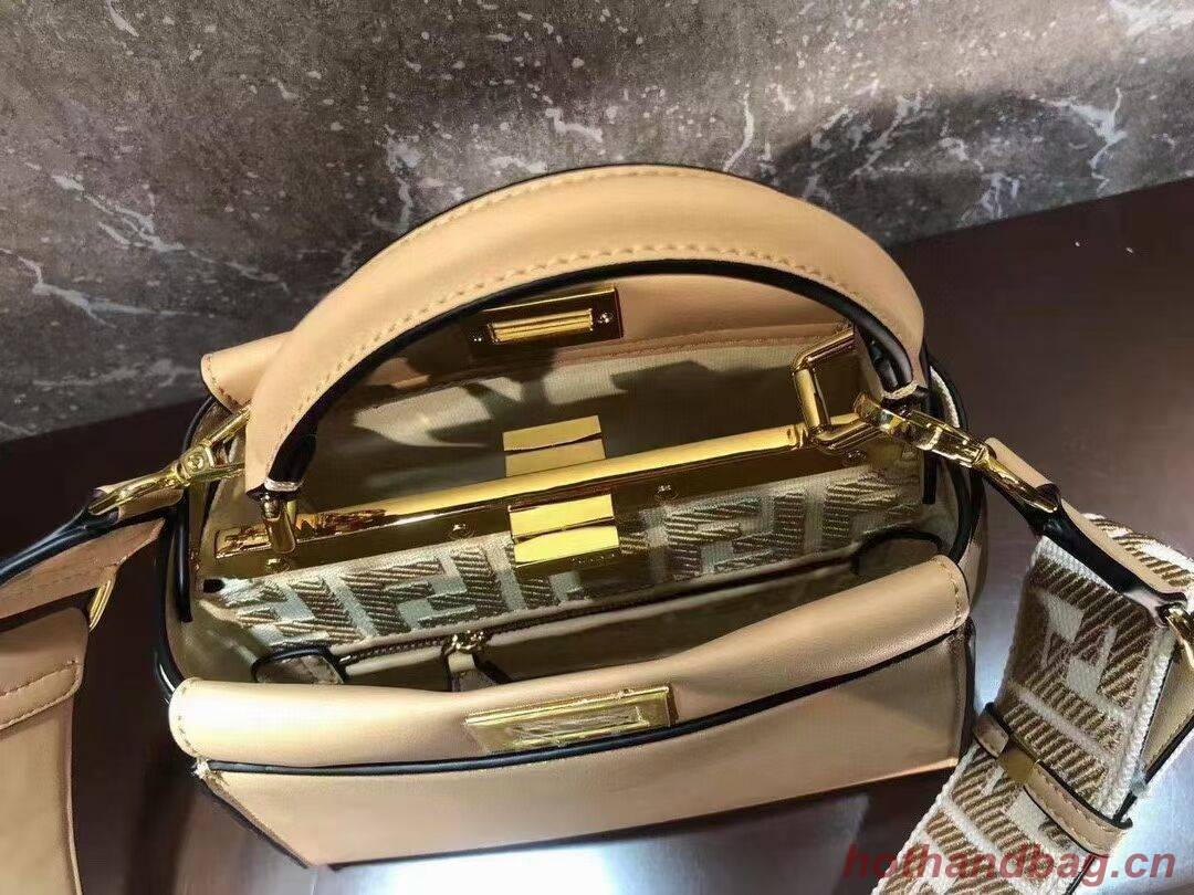 FENDI PEEKABOO ISEEU SMALL leather bag F1615 apricot