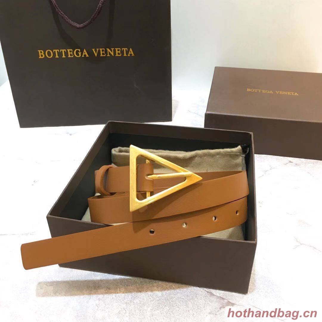 Bottega Veneta Original Leather Belt 5551 Brown