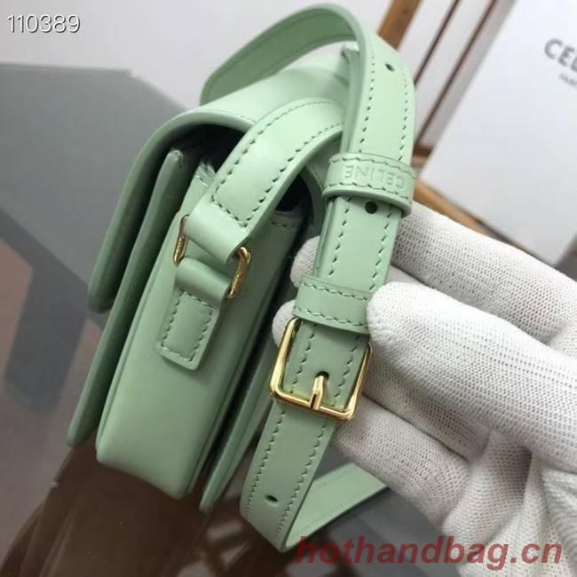 Celine TEEN TRIOMPHE BAG IN SHINY CALFSKIN MINERAL 188423 light green