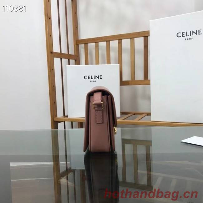 Celine TEEN TRIOMPHE BAG IN SHINY CALFSKIN MINERAL 188423 pink