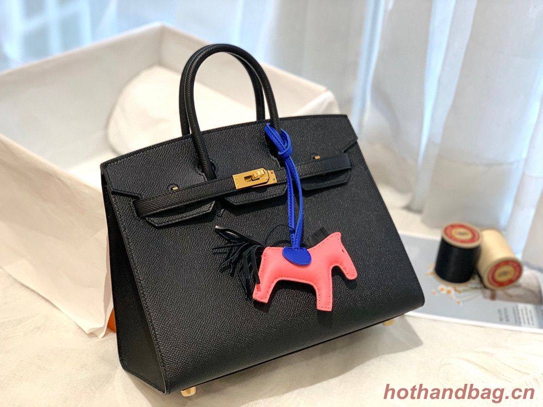 Hermes Birkin 25CM Epsom Bag Original Leather H25E Black