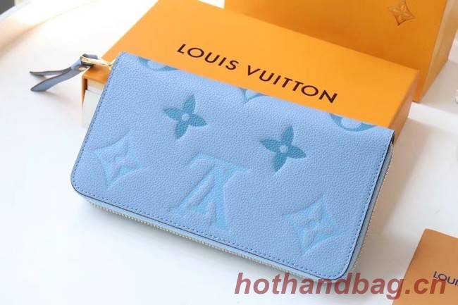 Louis Vuitton ZIPPY WALLET M80403 blue