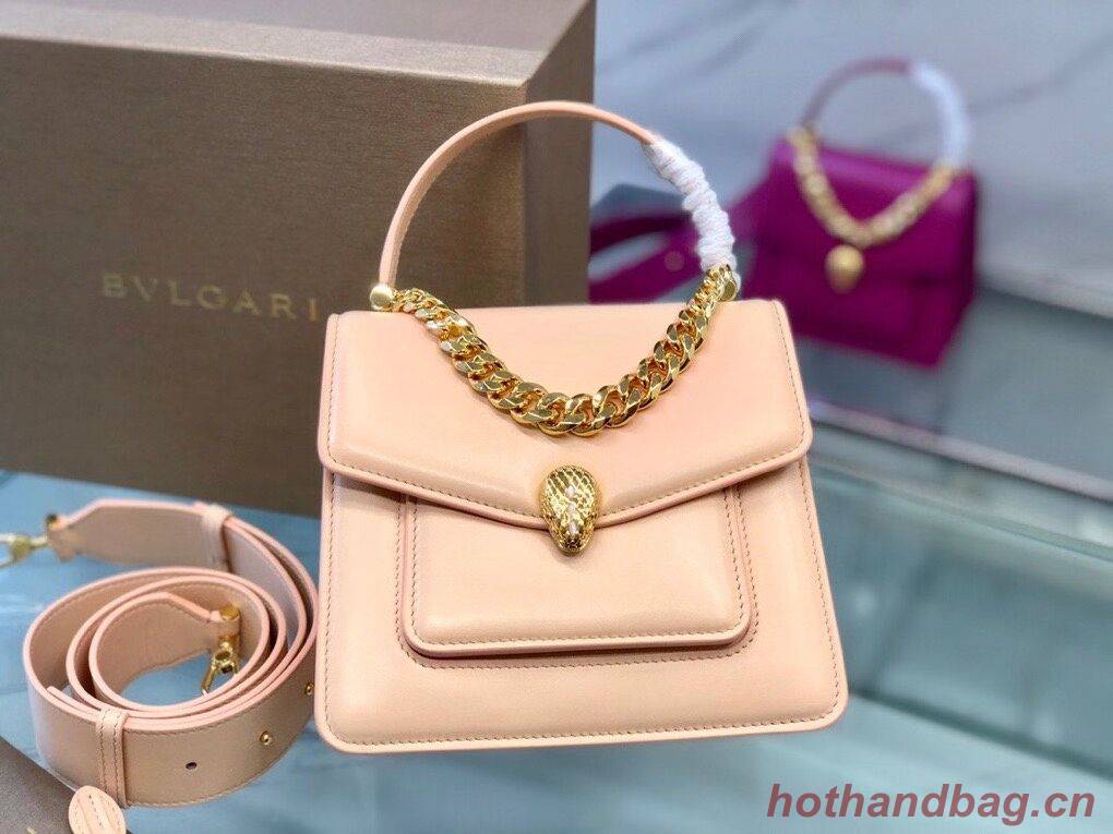 Bvlgari Serpenti Forever leather small crossbody bag B210762 pink