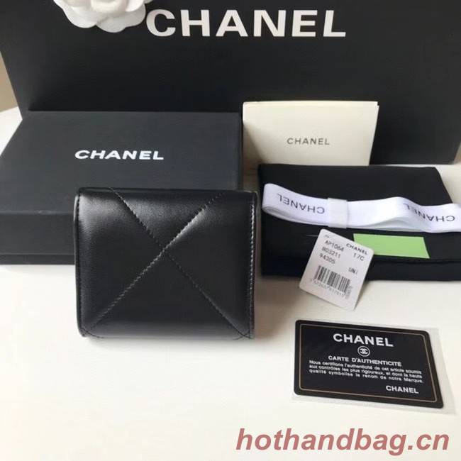 CHANEL 19 Wallet AP1064 black