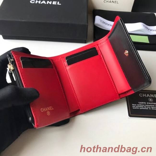 CHANEL 19 Wallet AP1064 black