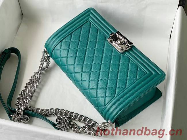 Chanel Le Boy Flap Shoulder Bag Original Leather A67086 green