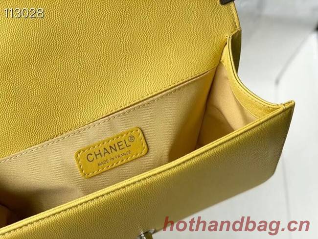 Chanel Le Boy Flap Shoulder Bag Original Leather A67086 yellow