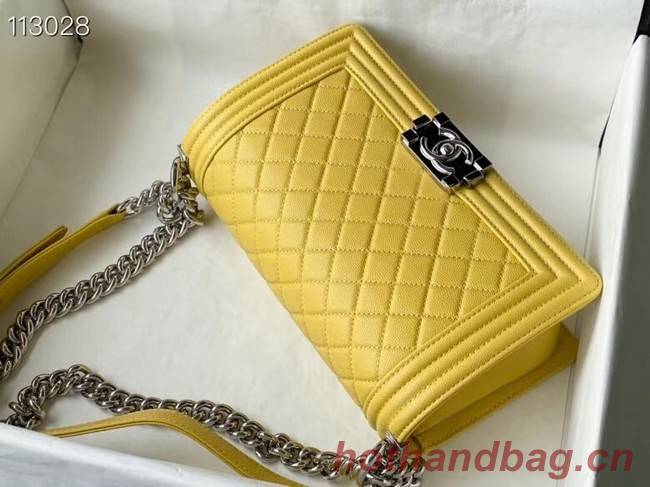 Chanel Le Boy Flap Shoulder Bag Original Leather A67086 yellow