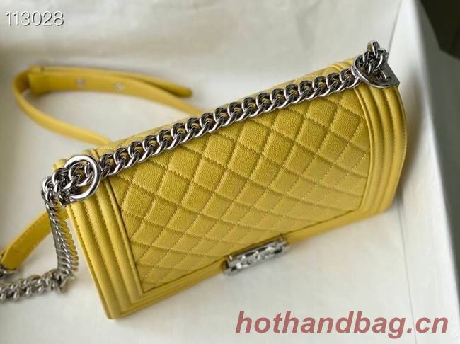 Chanel Le Boy Flap Shoulder Bag Original Leather A67086 yellow