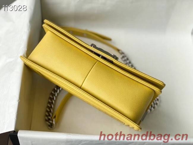 Chanel Le Boy Flap Shoulder Bag Original Leather A67086 yellow