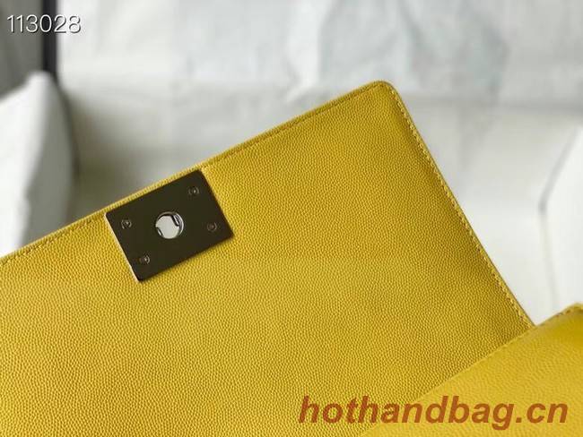 Chanel Le Boy Flap Shoulder Bag Original Leather A67086 yellow