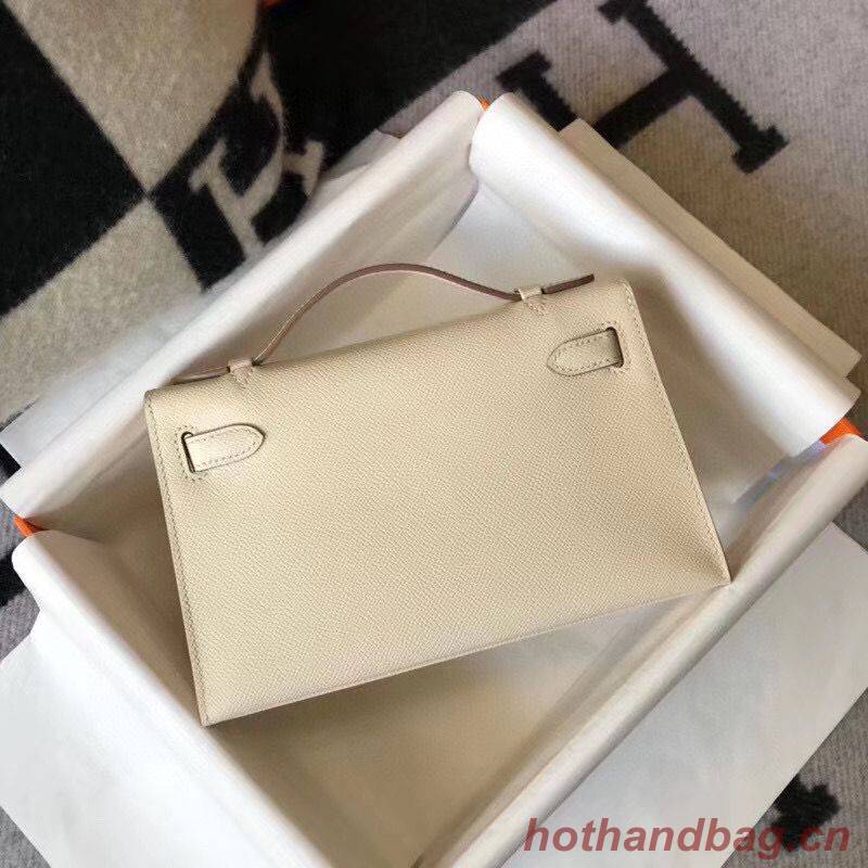 Hermes Kelly 22cm Handle Bag Epsom Leather KL22 Cream