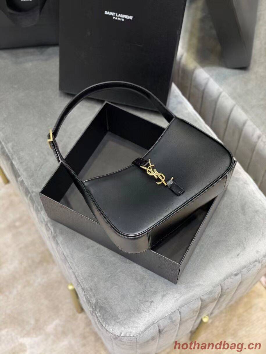 YSL LE 5 A 7 HOBO BAG IN SMOOTH LEATHER Y687228 black