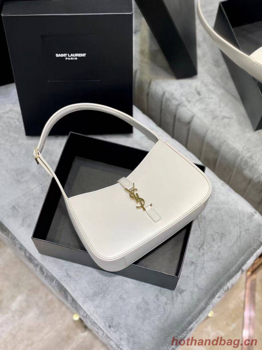 YSL TOP HANDLE BAG IN SHINY LEATHER Y687228 white